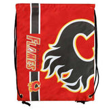 Calgary Flames Drawstring NHL Backpack by Forever Collectibles NWT FOCO Hockey Calgary Flames NHL Drawstring Backpack by Forever Collectibles Forever Collectibles