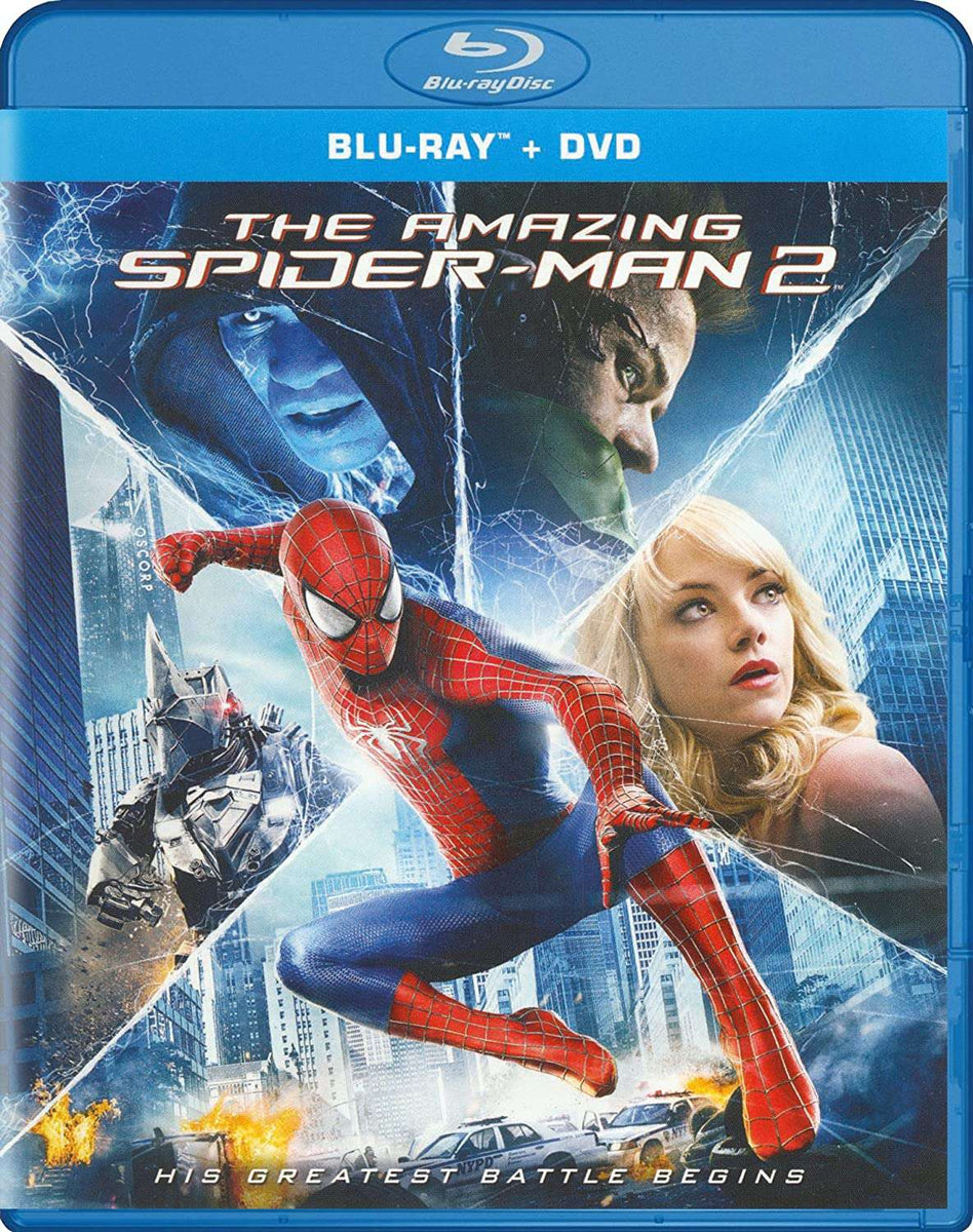 The Amazing Spider-Man 2 Blu-Ray + DVD New Andrew Garfield Jamie Foxx –  Marvelous Marvin Murphy's