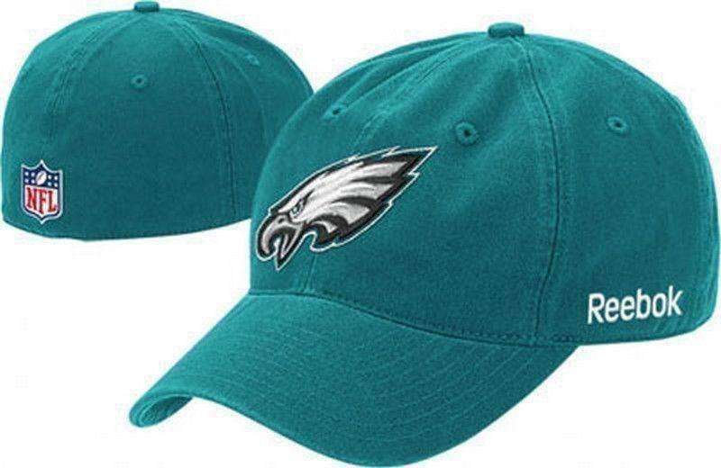 Philadelphia Eagles Fitted Hat Reebok New NFL NFC iggles Football Philly New with Stickers Medium Fitted Hat Size Fits (7 - 7 1/8)