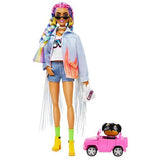 Barbie Extra 5 Doll by Mattel 15 Styling Pieces Puppy Figure in Car Barbie Extra 5 Doll by Mattel 15 Styling Pieces Puppy Figure in Car Mattel