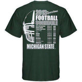 Michigan State Spartans 2013 Football Schedule t-shirt Big 10 Sparty St New in Original Packaging Michigan State Spartans 2013 Football Schedule t-shirt by TL Sportswear TL Sportswear