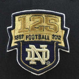 Notre Dame Fighting Irish 125 Years Football snapback 9Fifty hat New Era new Notre Dame Fighting Irish 125 Year Anniversary Snapback hat by New Era New Era 