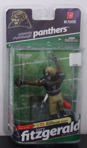 Larry Fitzgerald PITT Panthers NCAA McFarlane Figure NIB Series 2 Pittsburgh Larry Fitzgerald PITT Panthers NCAA McFarlane Figure McFarlane Toys 