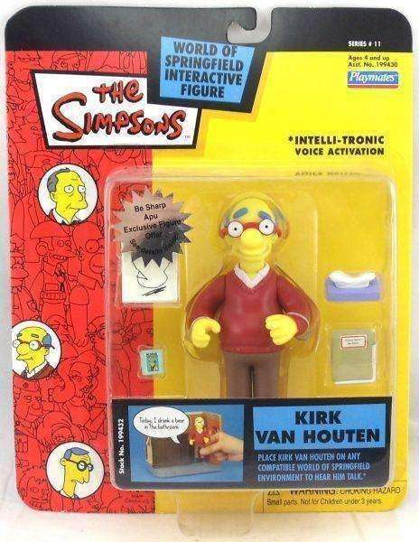 The Simpsons Kirk Van Houten World of Springfield Action Figure Playmates New in Package The Simpsons Kirk Van Houten World of Springfield Interactive Figure by Playmates Playmates Toys 