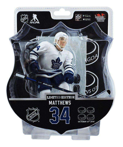 Auston Matthews Toronto Maple Leafs Imports Dragon Figure NIB NHL Hockey 4 Goal NHL Debut Auston Matthews Toronto Maple Leafs Imports Dragon Limited Edition action figure Imports Dragon 