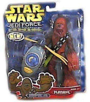 Star Wars Jedi Force Chewbacca Playskool Figure NIB Wookie Action Tool NIP Star Wars Jedi Force Chewbaca with Wookie Scout Flyer Playskool by Hasbro action figure Playskool by Hasbro 