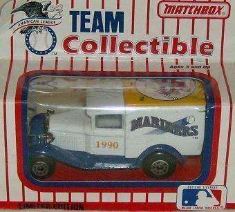 Matchbox 1990 MLB Seattle Mariners Team Collectible Truck NIB NIP New in Box 1990 Matchbox Seattle Mariners Truck Matchbox 