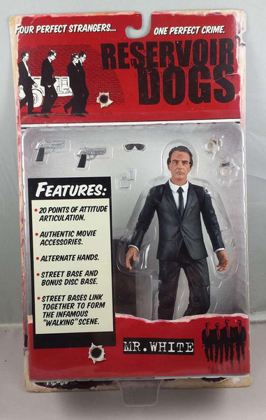 Reservoir Dogs Mr White Action Figure by Mezco Toys NIB Harvey Keitel 2001 Reservoir Dogs Mr. White Action Figure by Mezco Toyz Mezco Toyz 