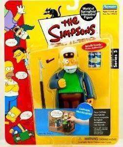 The Simpsons Captain McAllister World of Springfield Action Figure Playmates New in Package The Simpsons Captan McAllister World of Springfield Interactive Figure by Playmates Playmates Toys 