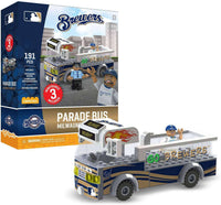 Milwaukee Brewers MLB Parade Bus by Oyo Sports with 3 Minifigures Milwaukee Brewers MLB Parade Bus by Oyo Sports with 3 Minifigures Oyo Sports 