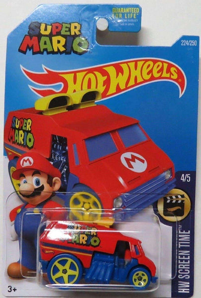 Hot Wheels Super Mario Cool-One Street Sweeper NIB 224/250 NIP HW Screen Time 4/5 2015 Hot Wheels Super Mario Hot Wheels Cool-One Street Sweeper by Mattel Hot Wheels by Mattel 
