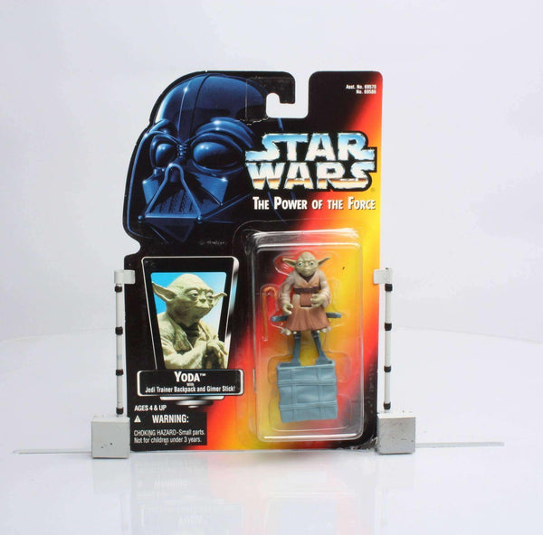 Star Wars Yoda with Jedi Tainer Backpack The Power Force action figure NIB Star Wars Yoda with Jedi Trainer Backpack and Gimer Stick! Action Figure Kenner 