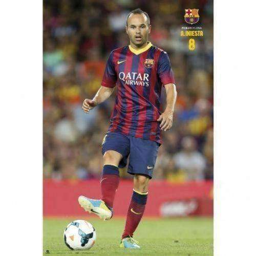 Andreas Iniesta FC Barcelona poster La Liga Spain Grupo Erik new Andreas Iniesta FC Barcelona player poster by Grupo Erik Grupo Erik 