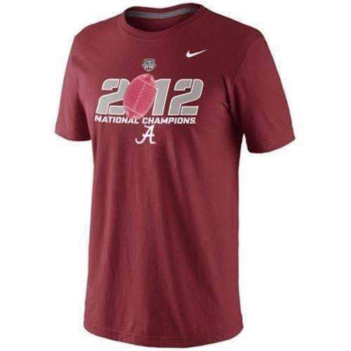 Alabama Crimson Tide 2012 National Champions t-shirt Nike New BAMA Roll Tide Alabama Crimson Tide 2012 National Champions t-shirt by Nike Nike 