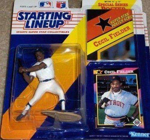 Cecil Fielder Detroit Tigers Starting Lineup MLB Action Figure NIB NIP Kenner 1992 Staring Lineup Cecil Fielder Detroit Tigers action figure Starting Lineup by Kenner 