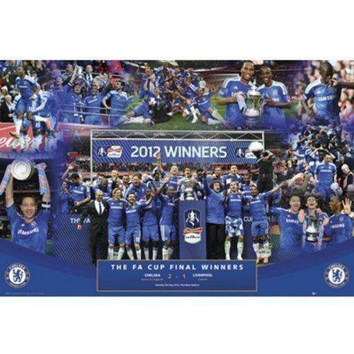 Chelsea FC FA Cup Winners poster English Premier League new EPL Blues Soccer Chelsea FC FA Cup Winners poster by GB Eye GB Eye 