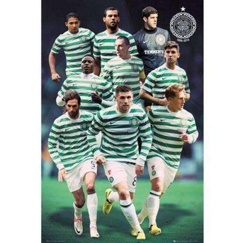 Celtic FC Scotland Players Poster officially licensed product new SPL Hoops Celtic FC star players poster by GB Eye GB Eye 