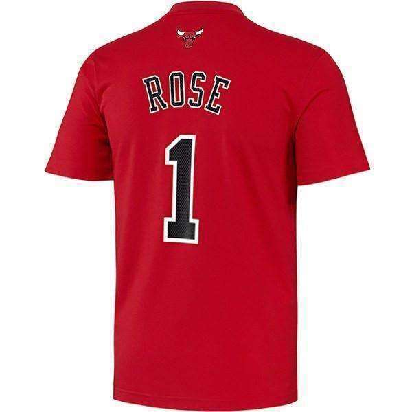 Adidas Shirts Men M Red Short Sleeve Chicago Bulls #1 Derrick Rose Cre –  Goodfair