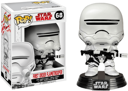 First Order Flametrooper Star Wars Pop! Funko NIB Vinyl Figure new in box 68 SW Star Wars First Order Flametrooper Pop! Vinyl Figure by Funko FUNKO 