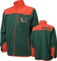 Miami Hurricanes full zip jacket Genuine Stuff new with tags NCAA Canes NWT ACC Miami Hurricanes full zip fleece jacket by Genuine Stuff Genuine Stuff 