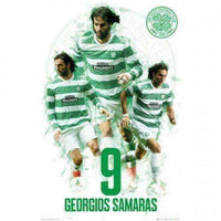 Celtic FC Georgios Samaras poster Hoops new Greece Scottish Premier League SPL Celtic FC Georgios Samaras by GB Eye GB Eye 