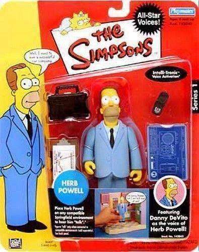 The Simpsons Series 1 Herb Powell Action Figure NIB Playmates Toys Fox The Simpsons Herb Powell World of Springfield Interactive Figure by Playmates Playmates Toys 