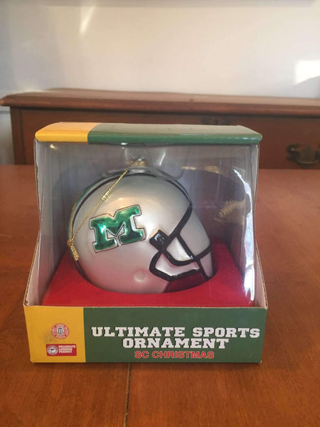 Marshall Thundering Herd Football Helmet Ornament NIB by Scottish Christmas NCAA Marshall Thundering Herd Football Helmet Ornament by Scottish Christmas Scottish Christmas 