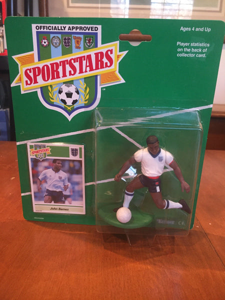 John Barnes England 1989 Sportstars Action Figure Kenner NIB Three Lions Soccer 1989 Sportstars John Barnes England action figure by Kenner Sportstars by Kenner 