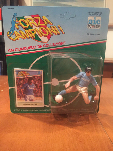 Giovanni Francini Napoli Forza Campioni! Action Figure NIB Italy Kenner Serie A 1989 Giovanni Francini Napoli Forza Campioni! action figure by Kenner Forza Campioni! by Kenner 