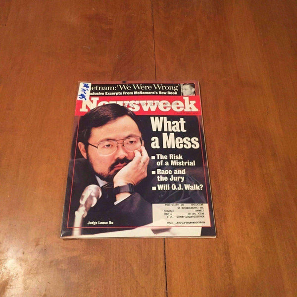 Newsweek Magazine What A Mess April 17 1995 OJ Simpson Trial Judge Lance Ito Magazines Newsweek 