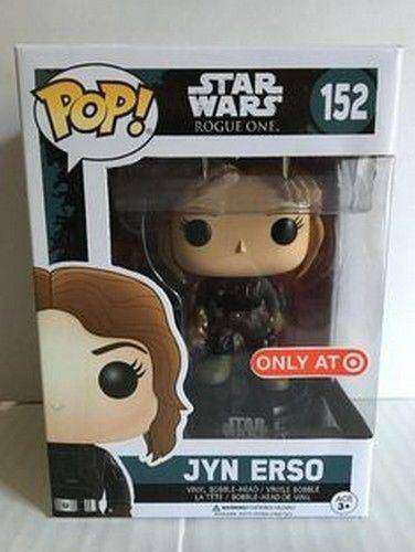 Jyn Erso Star Wars Pop! FUNKO NIB Vinyl Figure Target Exclusive new in box 152 Jyn Erso Star Wars Target Exclusive Pop! Vinyl Figure by FUNKO FUNKO 