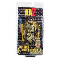KA2 Movie Colonel Stars & Stripes Action Figure new Jim Carey NECA 7 inches Colonel Stars & Stripes & Eisenhower the Dog KA2 action figures NECA 