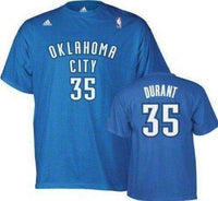 Kevin Durant Oklahoma City Thunder NBA Adidas player t-shirt NWT OKC KD 35 Marvelous Marvin Murphy's 