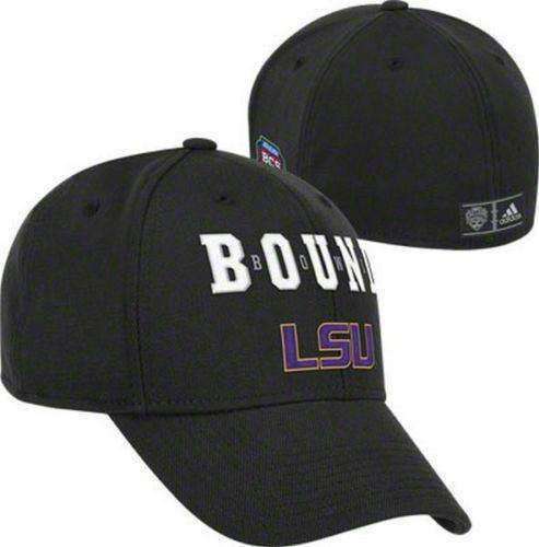 LSU Tigers 2012 BCS National Championship Game Bound flexfit hat NWT OSFA Adidas LSU Tigers National Championship Bowl Bound Flexfit Hat by Adidas Adidas 