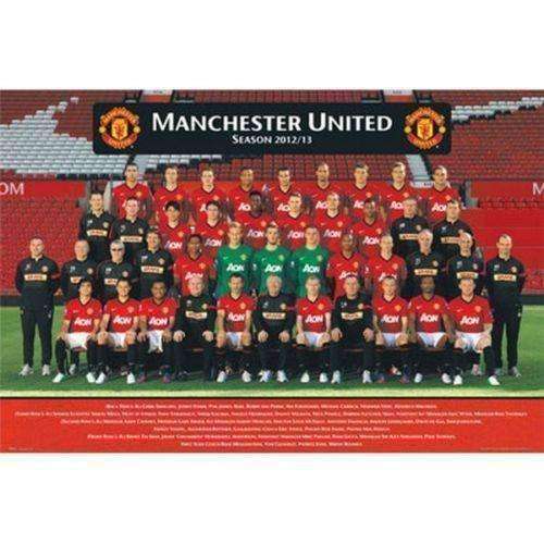 Manchester United 2012 - 2013 Team Poster new English Premier League MAN U EPL Manchester United FC 2012-2013 Squad poster by GB Eye GB Eye 