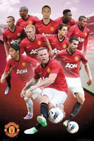 Manchester United Poster new Red Devils MAN U Premier League Rooney Giggs Nani Manchester United FC players poster by GB Eye GB Eye 