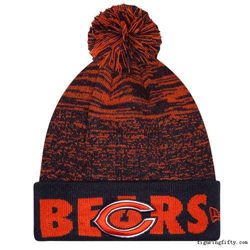 Chicago Bears NFL Fade Cuff Pom Knit Winter Hat by New Era Chicago Bears NFL Fade Cuff Pom Knit Winter Hat by New Era New Era 