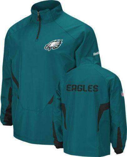 Philadelphia Eagles 1/4 zip jacket Reebok NWT new with tags NFL NFC Philly Iggle Philadelphia Eagles jacket by Reebok Reebok 