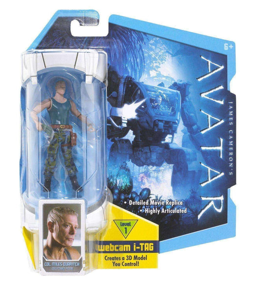 Col. Miles Quaritch Avatar action figure NIB Level 1 Webcam i-Tag NIP Mattel Col. Miles Quartich Avatar Action Figure Toy by Mattel Mattel 