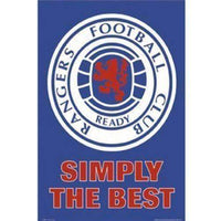 Rangers FC Scotland poster crest new in original packaging SPL Gers soccer Rangers FC Simply the Best poster crest by GB Eye GB Eye 