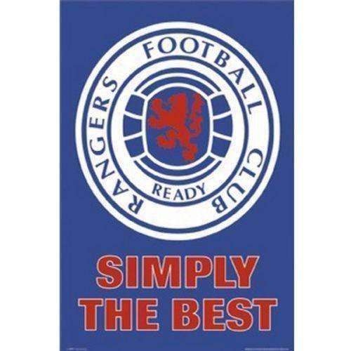 Rangers FC Scotland poster crest new in original packaging SPL Gers soccer Rangers FC Simply the Best poster crest by GB Eye GB Eye 