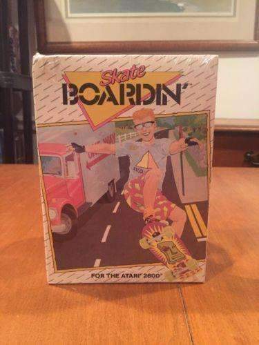 Skate Boardin' Atari 2600 Video Game 1987 NIB Activision new in box Sk8 Boarding 1987 Skate Boardin' Video Game by Absolute Entertainment & distributed by Activision Activision 