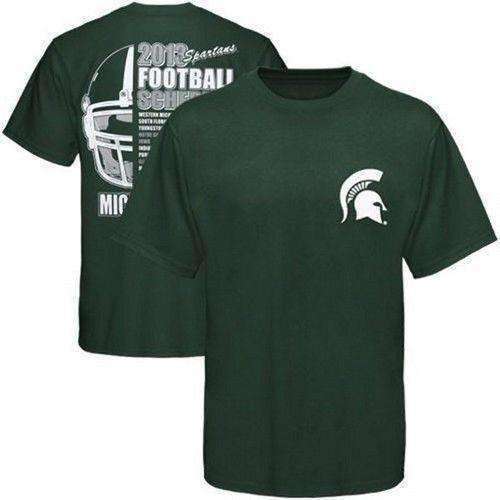 Michigan State Spartans 2013 Football Schedule t-shirt Big 10 Sparty St New in Original Packaging Michigan State Spartans 2013 Football Schedule t-shirt by TL Sportswear TL Sportswear 