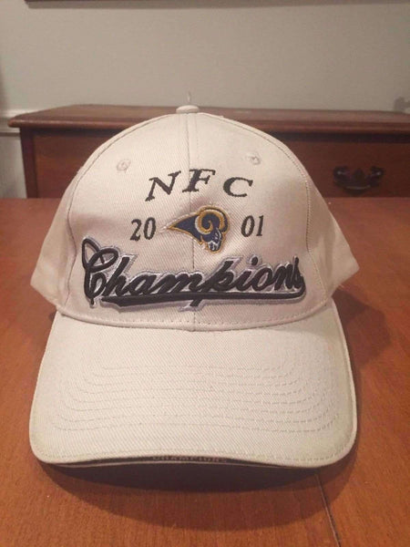 St. Louis Rams 2001 NFC Champions hat NFL Game Day new with tags NWT Football St Louis Rams 2001 NFC Champions hat by NFL Gameday NFL Gameday 