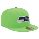 Seattle Seahawks NFL New Era 59Fifty fitted hat NWT new with stickers Hawks Seattle Seahwaks Reflective Logo 59Fifty fitted hat by New Era New Era 