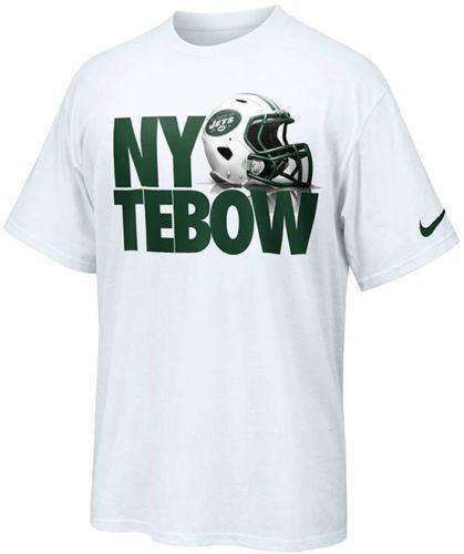 Tim Tebow New York Jets New York Tebow Helmet t-shirt Nike new with tags NFL Tim Tebow New York Jets New York Tebow Helmet t-shirt by Nike Nike 