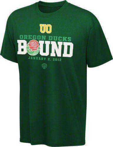 Oregon Ducks Football 2012 BCS Rose Bowl Bound t-shirt Adidas XL new NCAA UO Oregon Ducks Rose Bowl Bound t-shirt by Adidas Adidas 