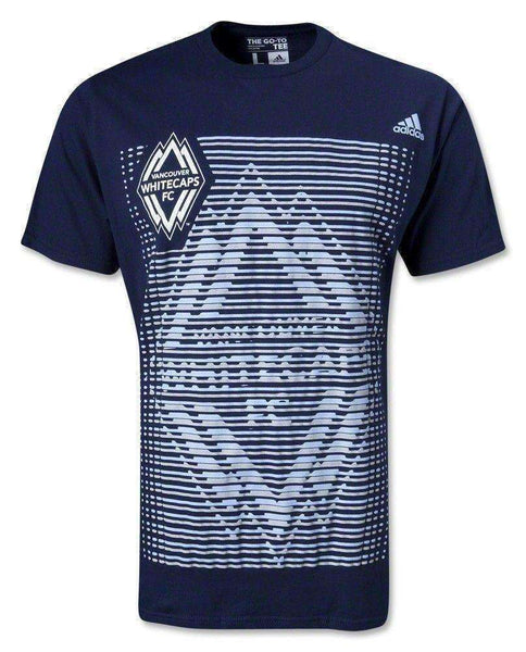 Vancouver Whitecaps FC MLS Adidas t-shirt NWT soccer Major League Soccer Vancouver Whitecaps MLS stripes t-shirt by Adidas Adidas 