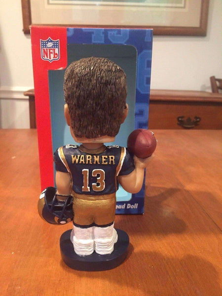 Kurt Warner St. Louis Rams NFL Bobblehead NIB Bobble Dobbles New in Box Alexander Global Promotions Kurt Warner St. Louis Rams NFL Bobblehead by Bobble Dobbles Bobble Dobbles by Alexander Global Promotions 