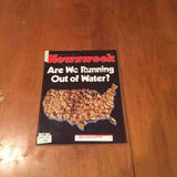 Newsweek Magazine Are We Running Out of Water? February 23 1981 Oliver Rebbot Magazines Newsweek 